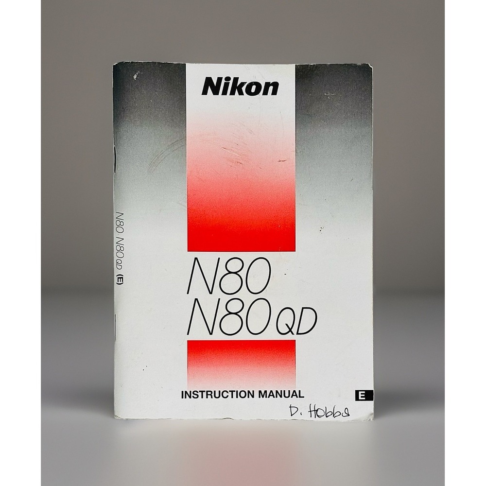 Nikon N80 F-80 QD 35mm FILM SLR Camera instruction owner's manual guide ORIGINAL